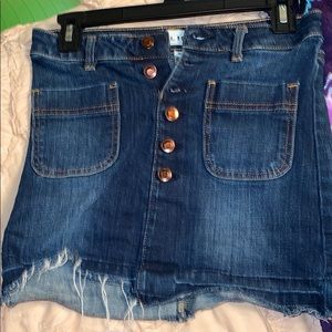 Blue jean skirt